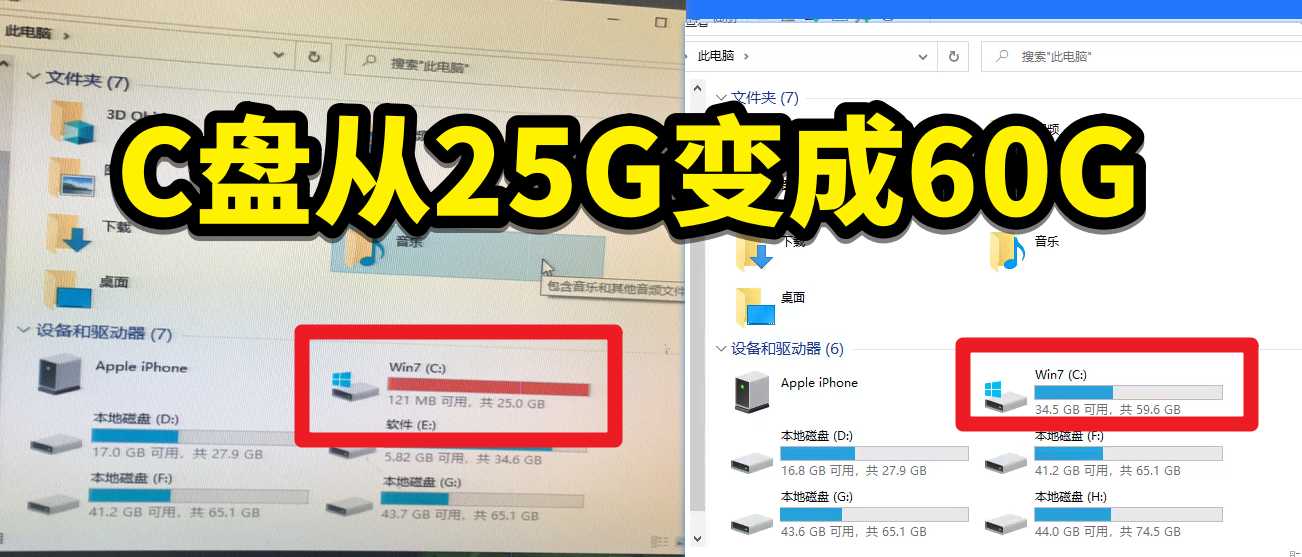 分區(qū)助手C盤擴容教程，C盤擴大容量教程，C盤滿了太小怎...