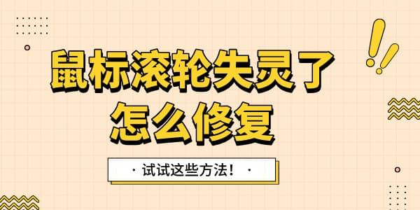 鼠標(biāo)滾輪失靈了怎么修復(fù) 試試這些方法！