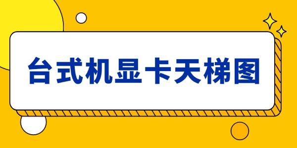 臺式機顯卡天梯圖