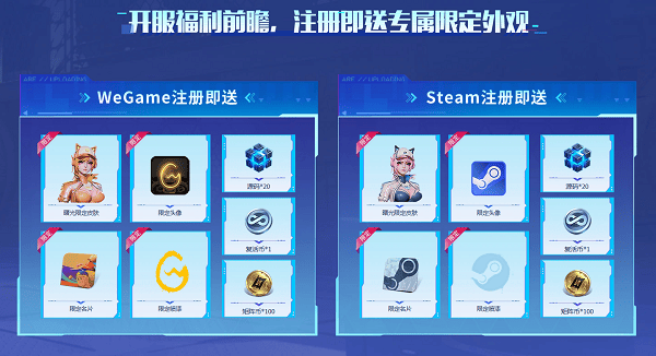 開服專屬獎勵一覽