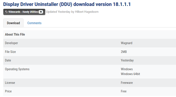 使用DDU卸載舊驅(qū)動(dòng)程序