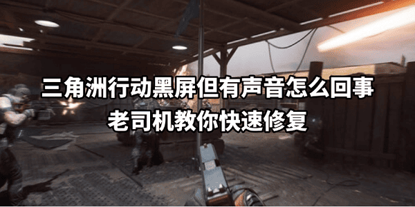 三角洲行動黑屏但有聲音怎么回事 老司機教你快速修復
