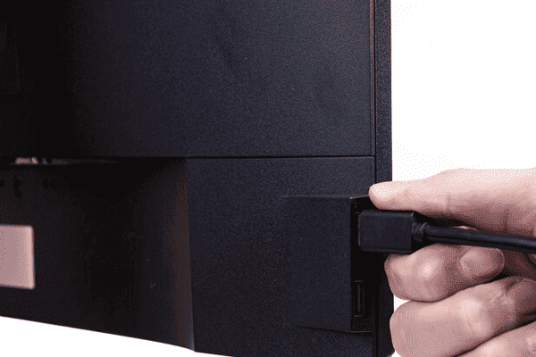 檢查顯示器電源與信號線