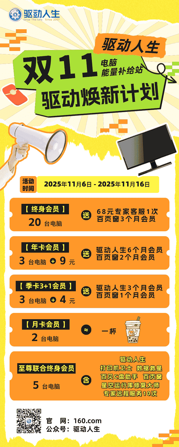 驅(qū)動(dòng)人生雙十一活動(dòng)