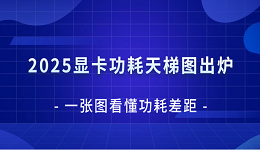2025顯卡功耗天梯圖出爐！一張圖看懂功耗差距