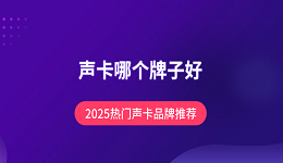 聲卡哪個牌子好？2025熱門聲卡品牌推薦