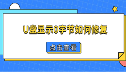U盤顯示0字節(jié)如何修復(fù) 4個方法幫你找回U盤數(shù)據(jù)